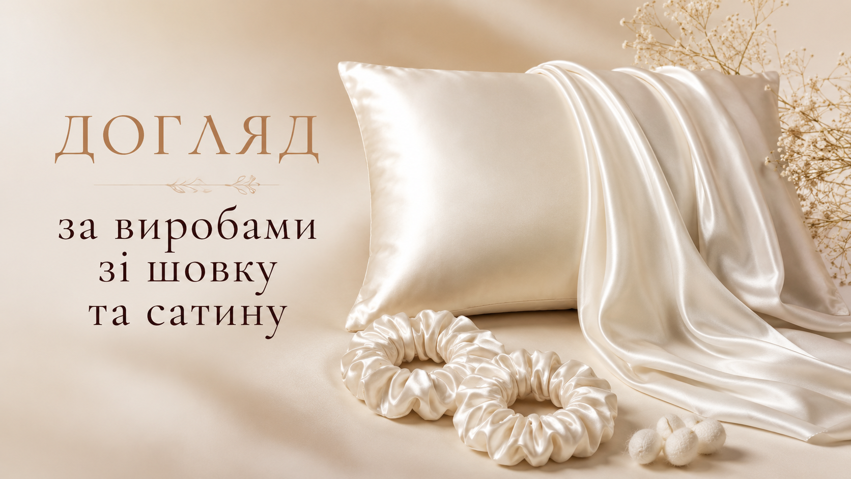 Як доглядати за виробами із шовку та сатину?