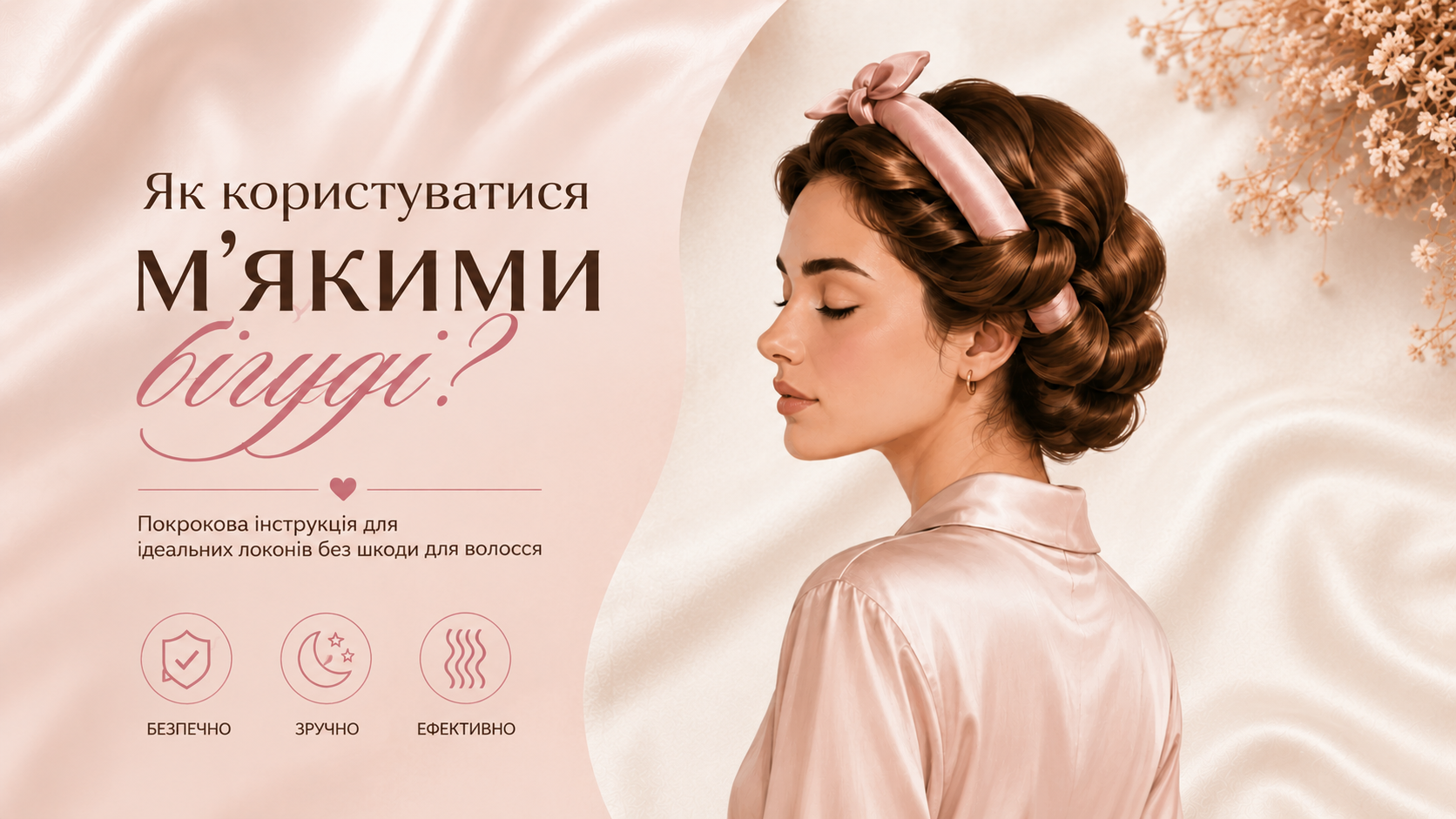 Як користуватися м'якими бігуді?